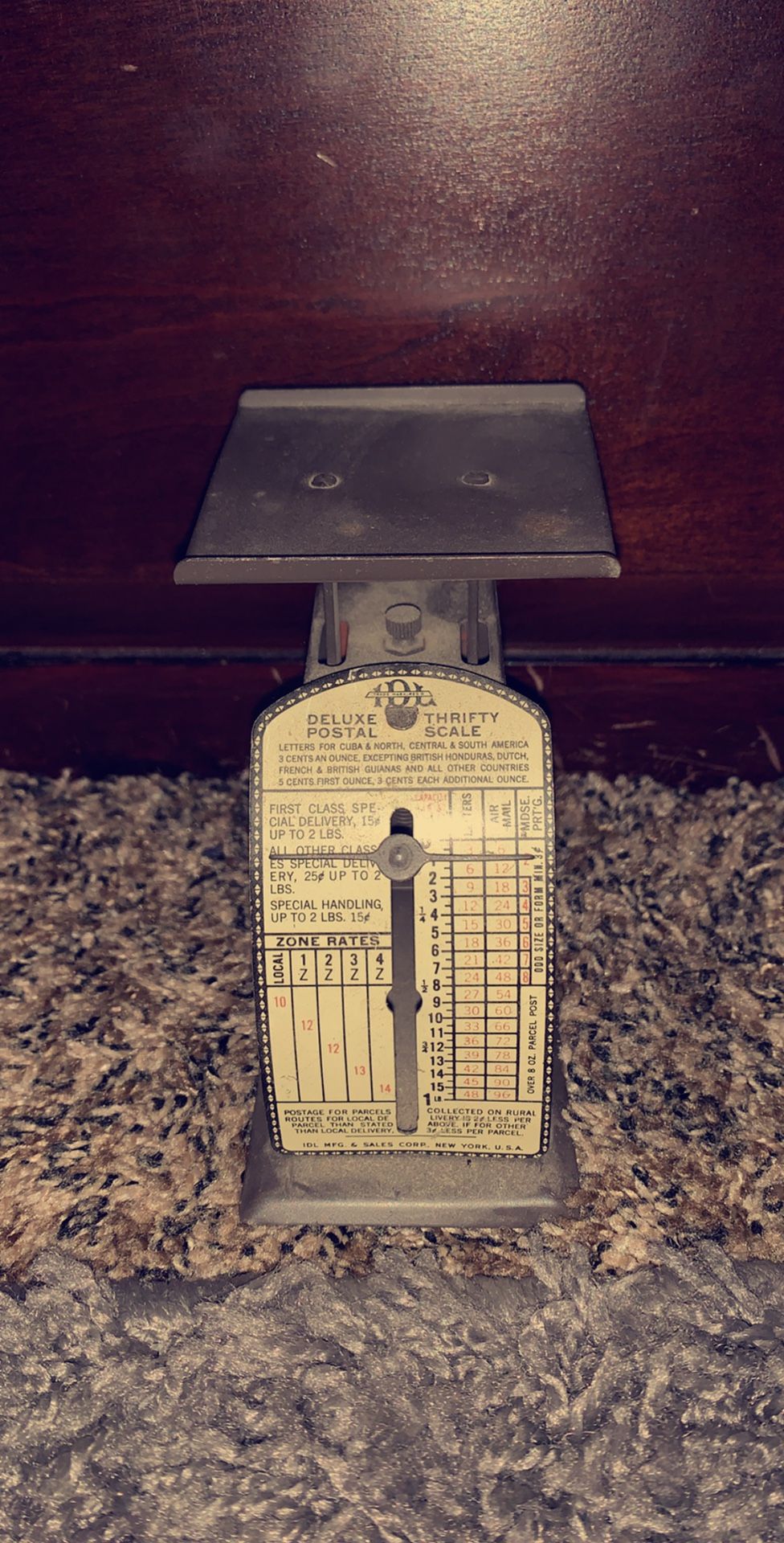 Vintage IDL MFG Deluxe Postal Thrifty Scale