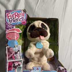 FurReal Friends JJ My Jumpin' Pug Pet Plush New , Needs Batteries - Nrmnt Pkg 
