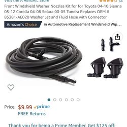 Front Windshield Washer Nozzles 