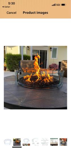 FIRE PIT WIND GUARD