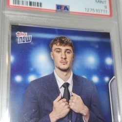 Cooper Flagg 2025 Topps Rookie Card - PSA 9