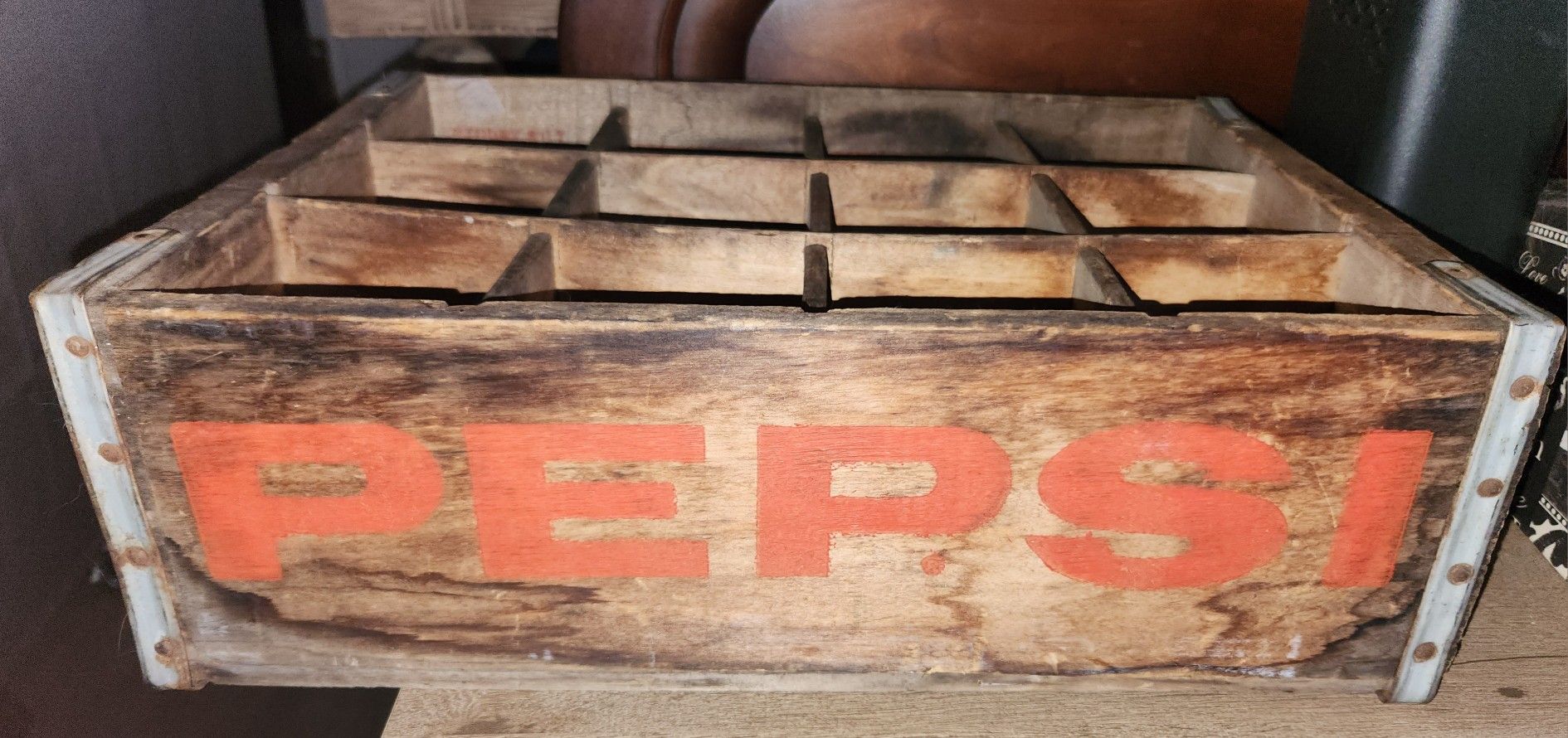 Antique wooden Pepsi Cola crate