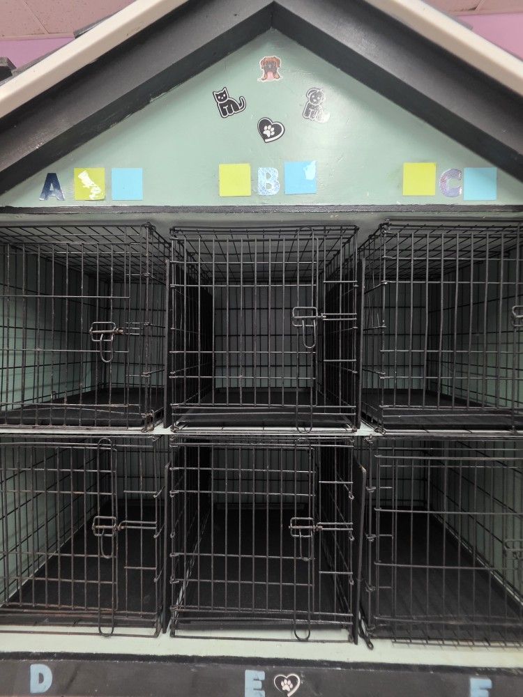 Dog House With Six Cages Included