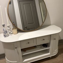 White Entrance Table with drawers 