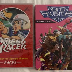 dvd speed racer and Digimon adventure DVD NEW