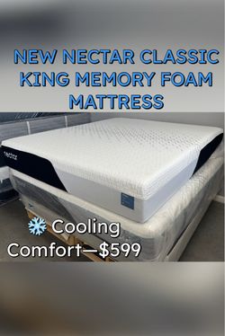 NEW NECTAR CLASSIC KING MEMORY FOAM MATTRESS