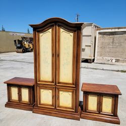 Stanley Solid Wood Armoire 