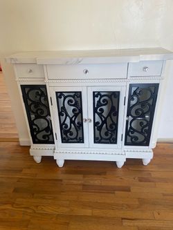 Entry cabinet with stone top