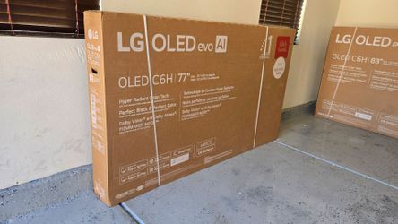 New 77 Inch LG Oled C6H Tandem Smart TV 4K UHD with 165 Hz refresh rate. Brand new in the box.