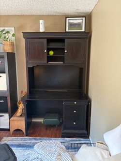 Desk and storage