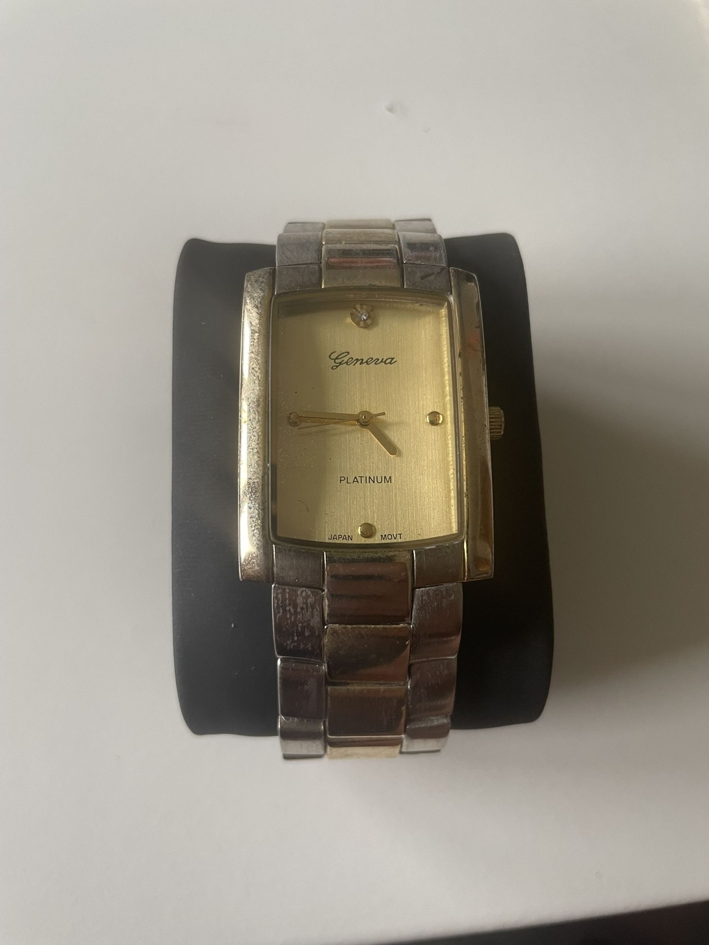 Geneva Two tone Diamond Watch