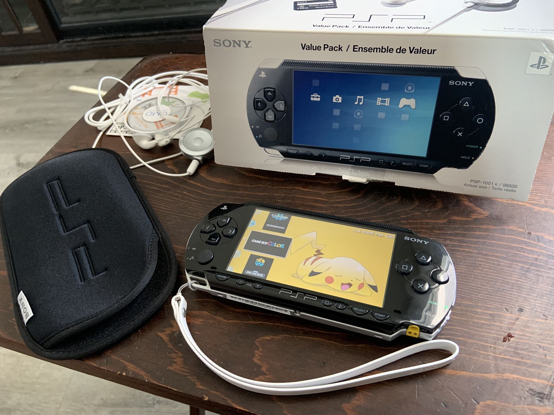 PSP w/Ark 4 CFW Bundle + 4000 Games 128Gb