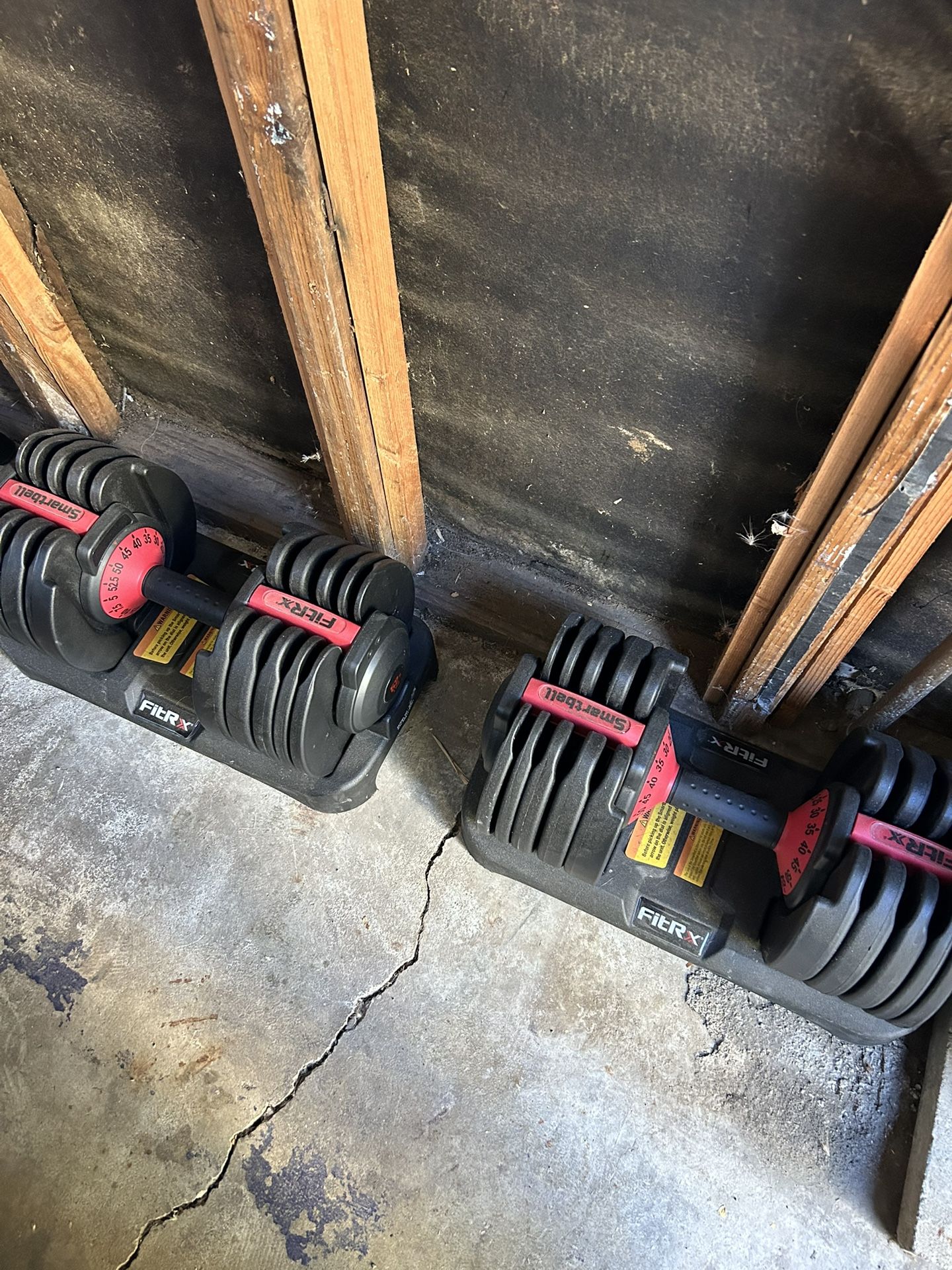 FitRx Adjustable Dumbbells, 52.5lb Smartbell Set (Mt. Washington)