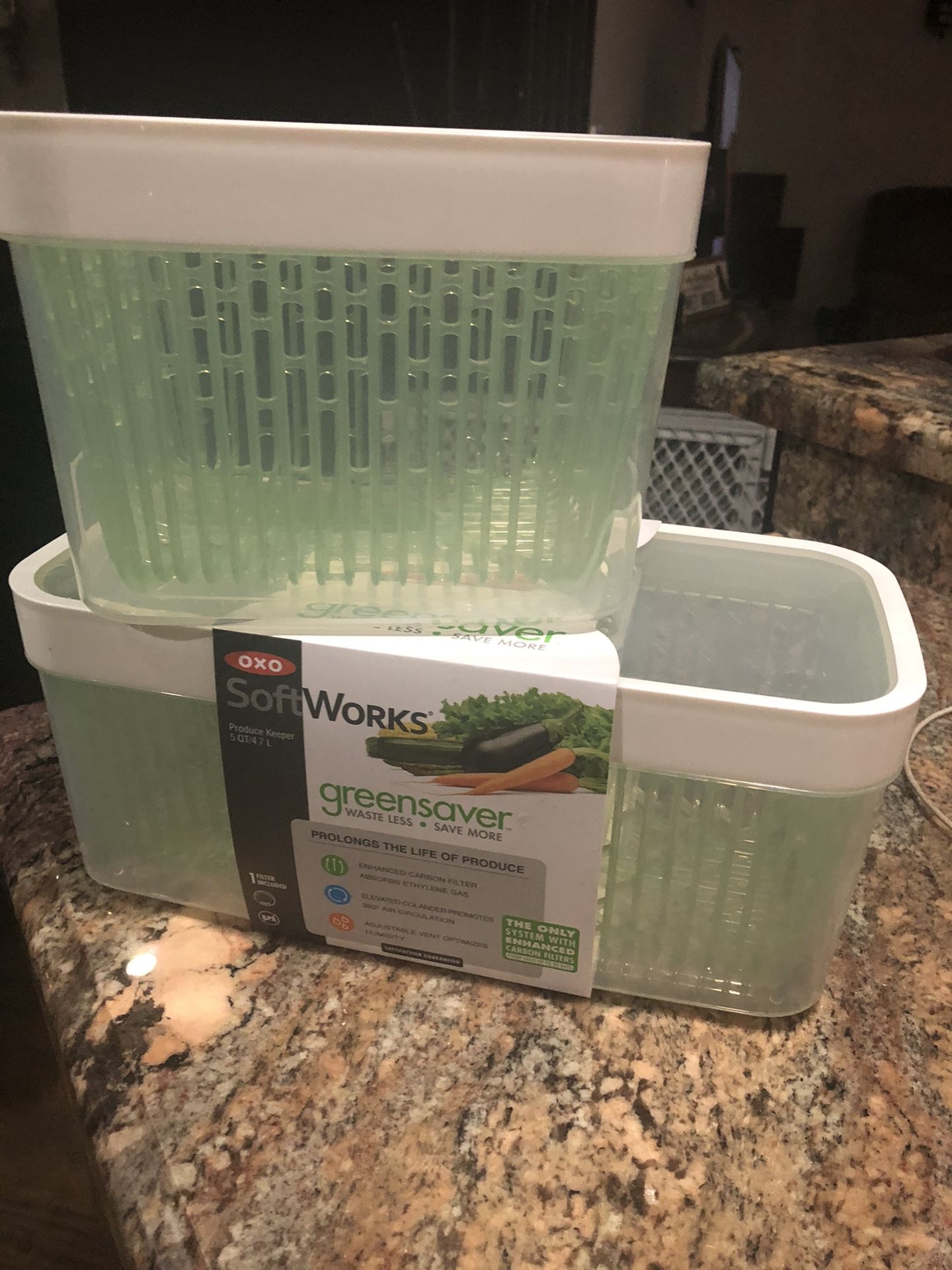 Brand new oxo Soft Works Greensaver produce veggie storage containers