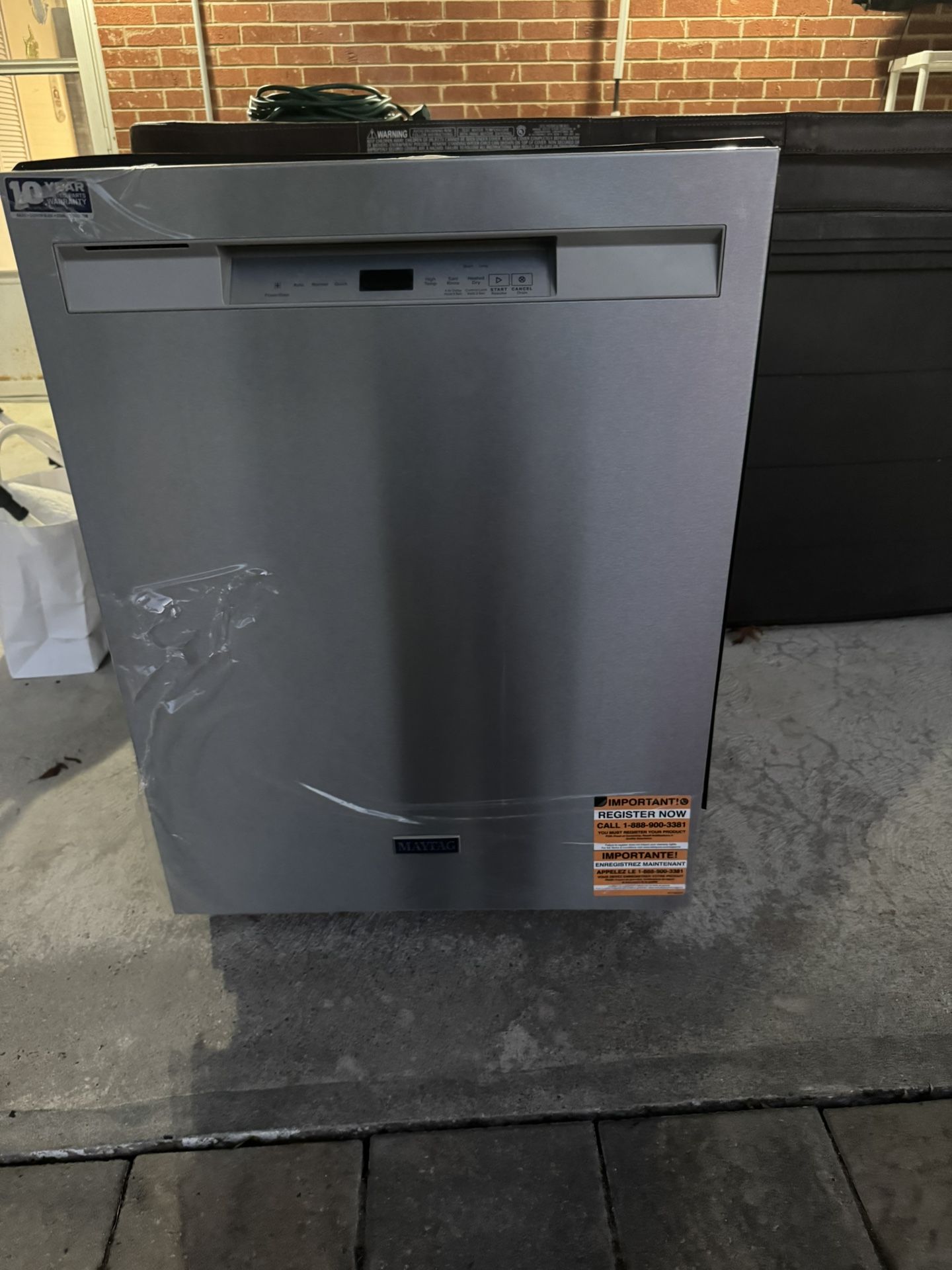 New Maytag Dishwasher.