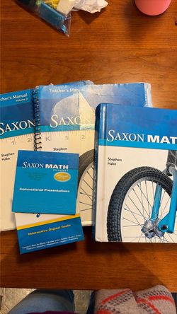 Saxon Grade 3 textbook and teacher’s manuals