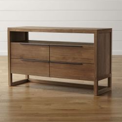 Crate&Barrel Teak Dresser 