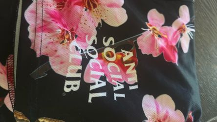 Anti Social Social Club ASSC Floral Mesh Shorts - Cherry Blossom Pink / Black - Butterfly 2XL