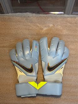Nike Vapor Grip 3 Promo Elite Blue DM4008-548 Goalkeeper Goalie Gloves Sz 8.5