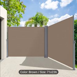 Retractable Folding Privacy Screen