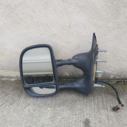 '92 thru '14 Ford Van Econoline E150 E-250 E-350 Driver Side Only Power Towing Mirror Dual Arm Super Duty 