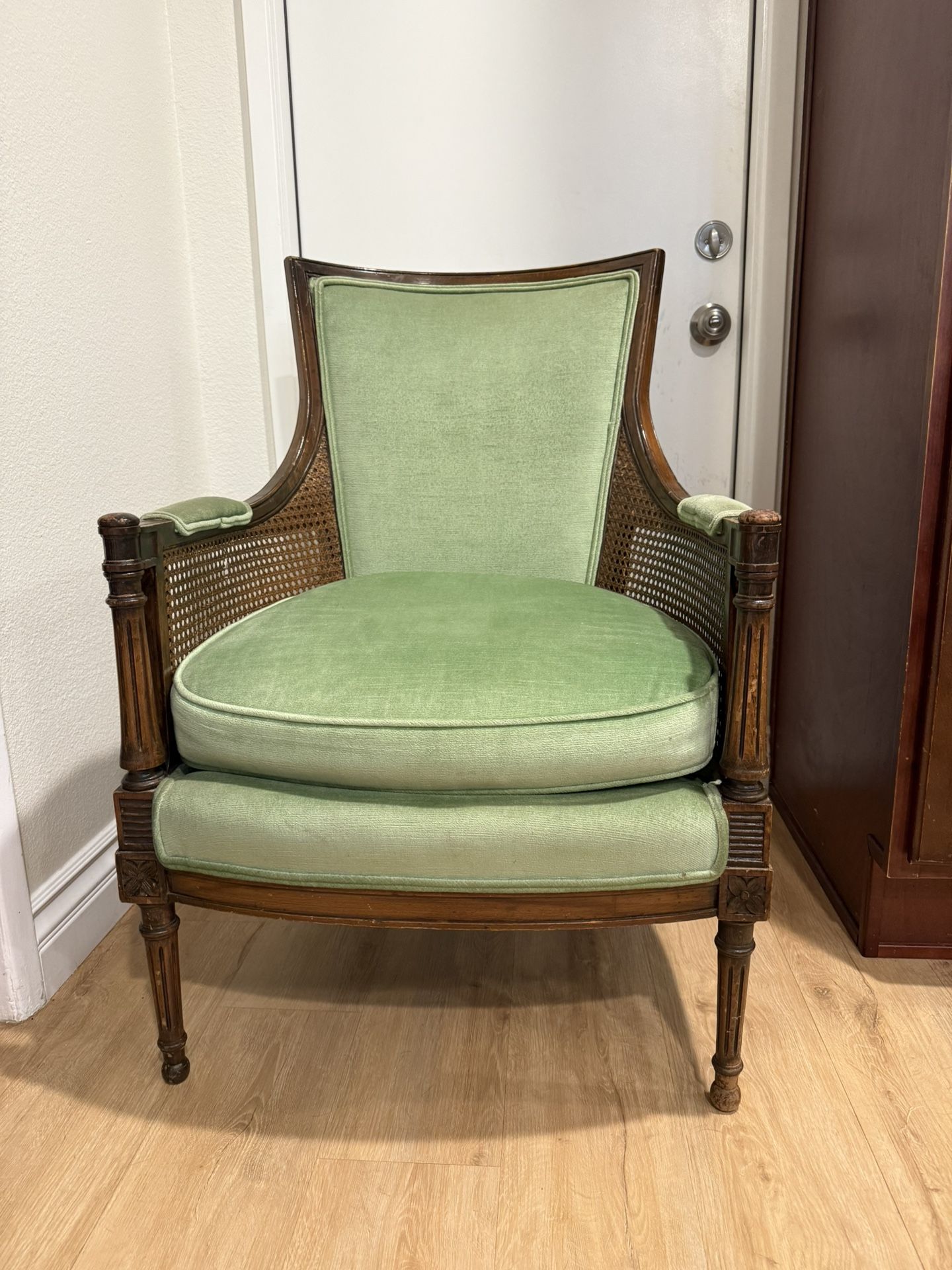 Antique Green Chair 1 Of 1 