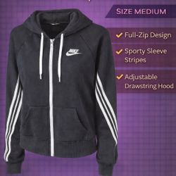Nike Full-Zip Hoodie Jacket – Size Medium