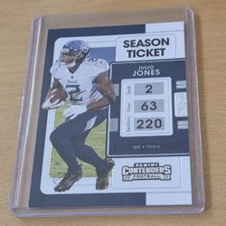 2021 Panini Contenders #95 Julio Jones Tennessee Titans Football Card