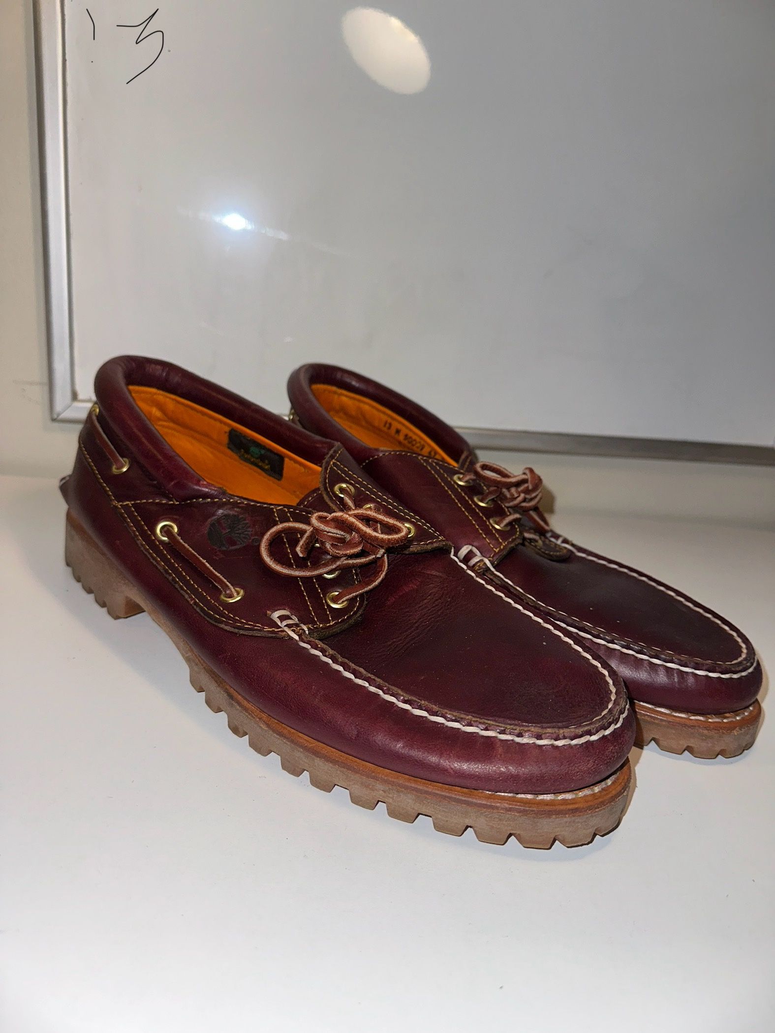 Timberland Men’s 3-Eye Lug Handsewn Boat Shoes