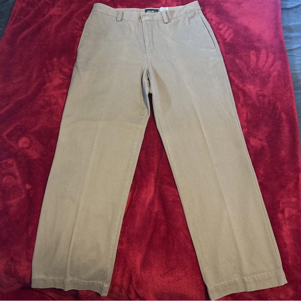 Eddie Bauer Pants Men's Size 34x33 Beige Tan First Ascent Hiking Outdoors