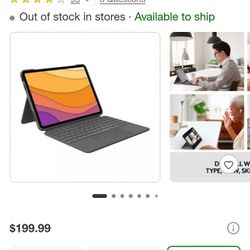 Logitech Touch Keyboard Case Combo For Ipad