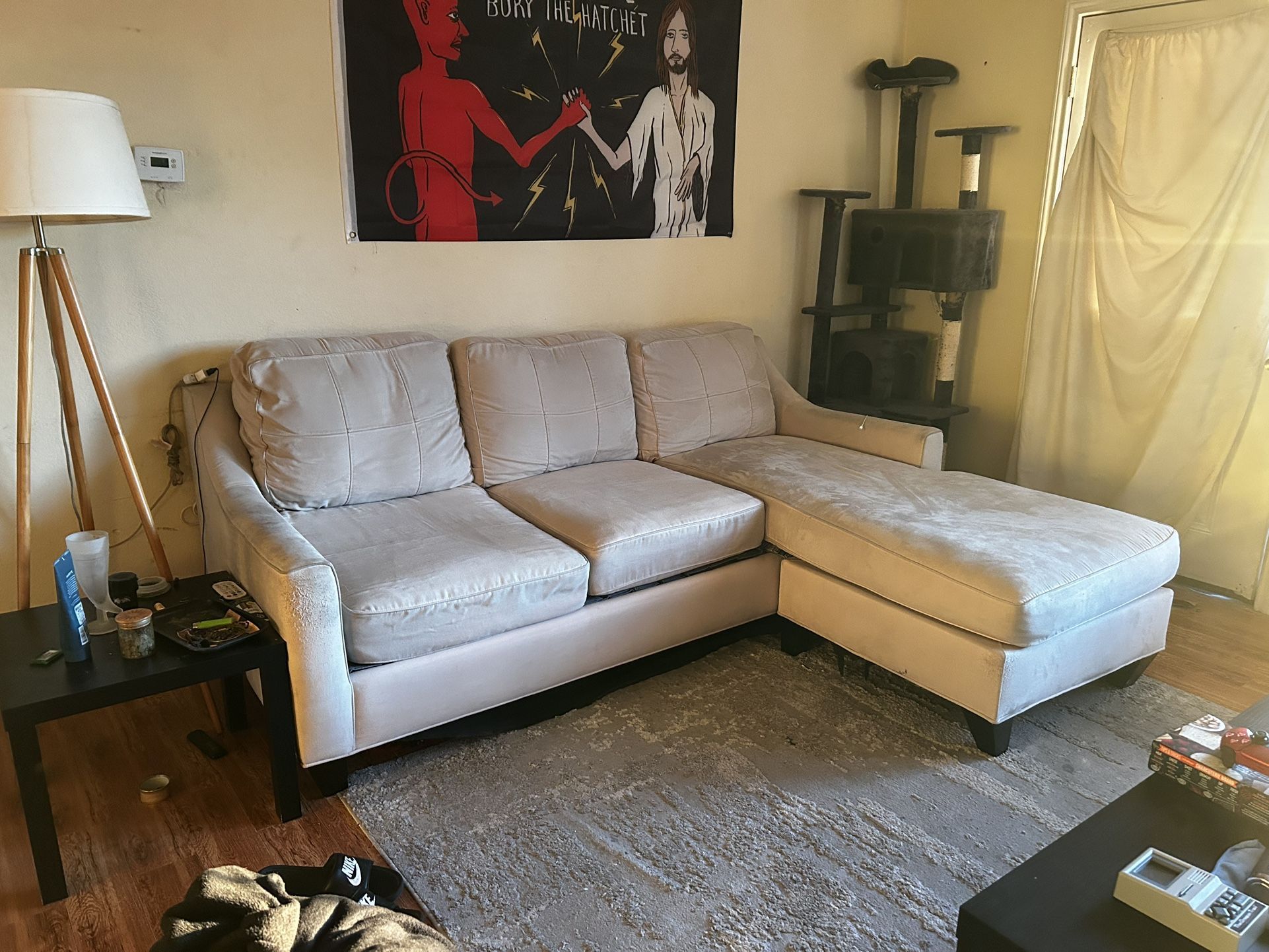 Couch 7 Feet Wide Sectional 
