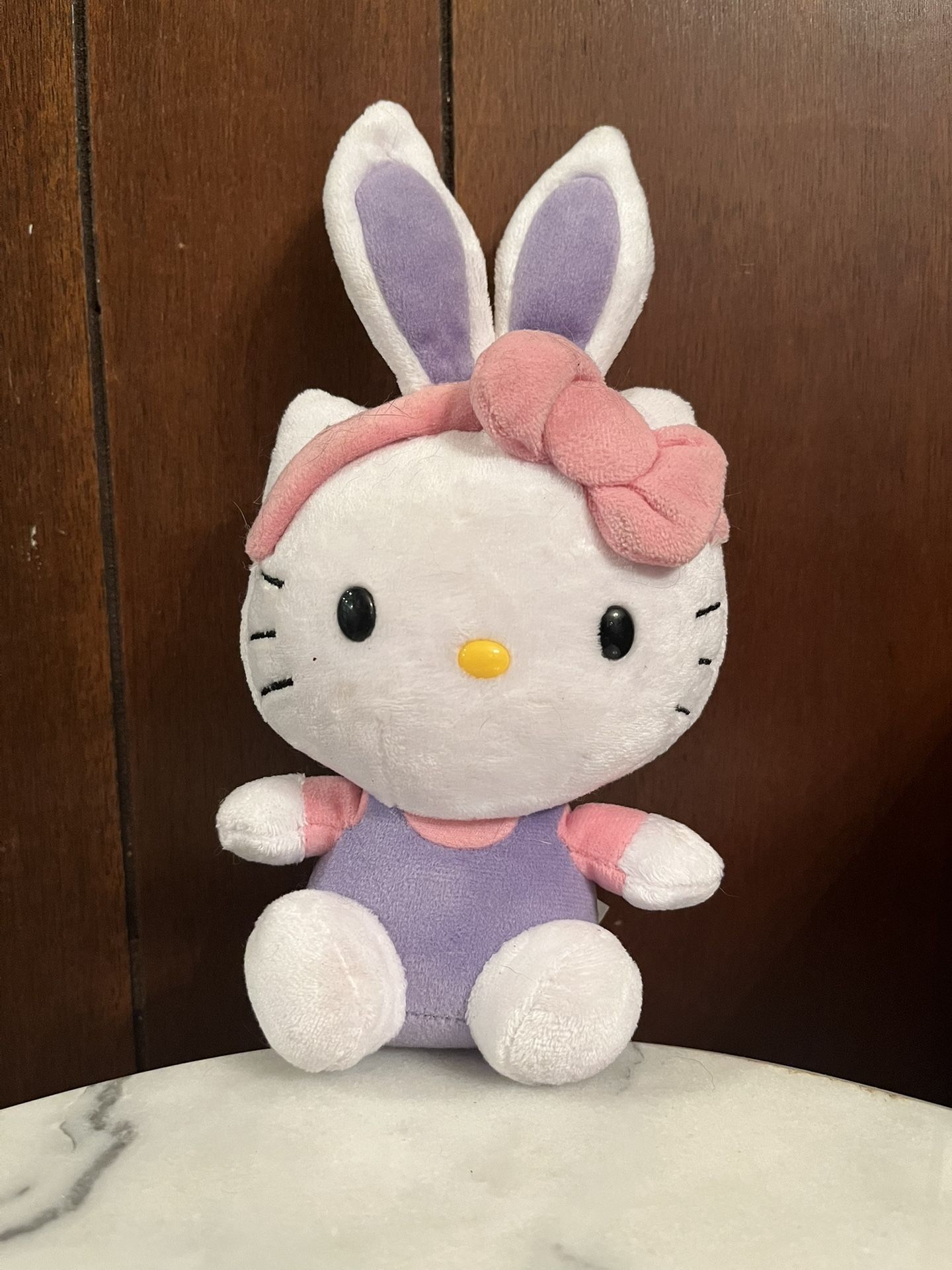 Ty Hello Kitty Sanrio Bunny Rabbit Ears Plush 8" Easter Pink Purple Outfit 2013 No Tag