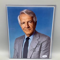 Harry Reasoner, Signed 8x10” Photo, JSA COA