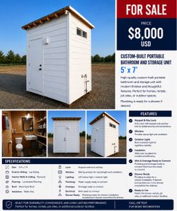 Custom built Portable Bathroom