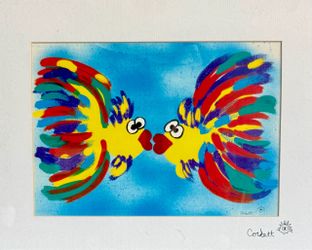 Bright Colorful Kissing Fish