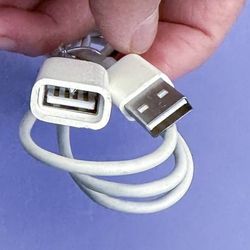 Apple OEM USB 2.0 Male to Female Keyboard/Mouse 3' Extension Cable 