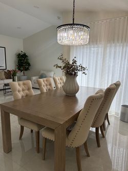 Dinning set with 6 chairs