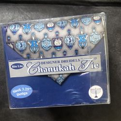 Designer Chanukah Dreidel Tie New 
