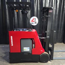 2015 Raymond 415-C30TT With 2023 Battery, 3000 LB, 3-Stage Mast 189”, Electric Stand-up Forklift