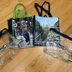 Bundle NFL Seahawks Stadium Tote Bag Shopping Bags