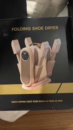 Folding shoe dryer