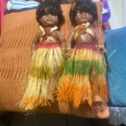 Vintage Hula Dolls