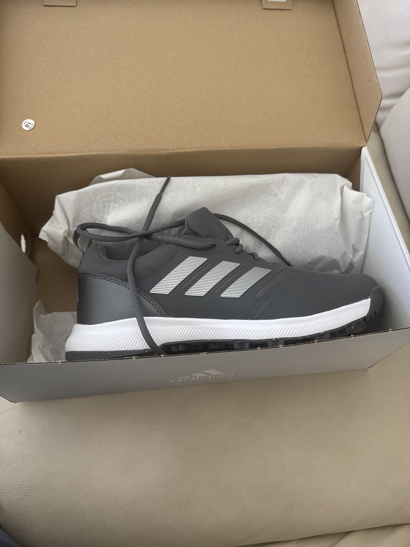 Adidas Tech Response 2.0 Men's Golf Shoes Iron Metallic/White - SIZE 9 NEW
