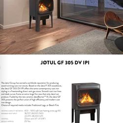 Jotul 305 Gas Stove Fireplace Natural Gas with Propane Conversion 