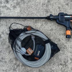 Worx WG625.4 is a 20V Cordless Hydroshot Portable Power Cleaner
