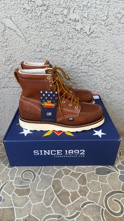 WORK BOOTS THOROGOOD SOFT TOE SIZE 9 WIDE MENS