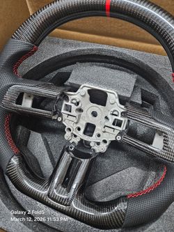 BRAND NEW 2018-2023 FORD MUSTANG ECO BOOST/ GT/ SHELBY GT350/ GT350R Real Carbon Fiber Steering Wheel