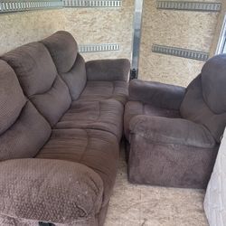 Reclining Couch With Recliner