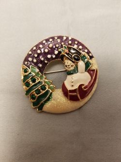 NEW with TAGS Liz Claiborne Snowman Brooch